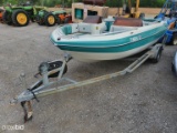 1989 SKI DECK BOAT (BOAT VIN # ANP04736F990) (TRAILER VIN # 1A9BE1910K1088019) 0 (BOAT TITLE AND TRA