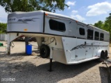 2002 TRAILS WEST GOOSENECK 3 HORSE HORSE TRAILER W/ TACK ROOM (VIN # 49SH7282X2P019531) (TITLE ON HA