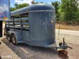 2001 14' CATTLE TRAILER B.T. (VIN # 5BMCA142611001991) (MSO ON HAND AND WILL BE MAILED CERTIFIED WIT