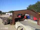 1980 20' GOOSENECK HYDRAULIC TILT TANDEM DUAL TRAILER (VIN # ZP50696) (TITLE ON HAND AND WILL BE MAI