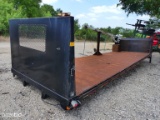 24' FLATBED W/ TOMMY LIFT AND CRANE
