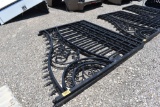 2 - 7' WROUGHT IRON GATES