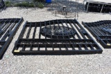 2 - 7' WROUGHT IRON GATES