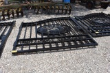 2 - 7' WROUGHT IRON GATES