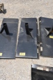 SKID STEER RECEIVER HITCH PLATE