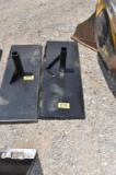 SKID STEER RECEIVER HITCH PLATE