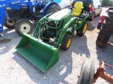 JD 2025R W/ JD 120R LOADER (SHOWING APPX 59 HOURS) (SERIAL # 1LV2025RCJJ106788) (GIVE MANUALS TO CUS