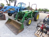JD 5203 TRACTOR W/ JD 510 LOADER (HOURS UNKNOWN) (SERIAL # PY5203U000244)