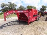 2015 16' LOAD MAX GOOSENECK TRAILER W/ TAYLOR TR100 GENERATOR (SHOWING APPX 4,312 HOURS) (GENERATOR
