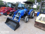 NH TC48DA TRACTOR W/ NH LOADER (SHOWING APPX 785 HOURS) (SERIAL # M593-2)