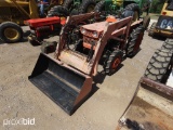 KUBOTA L185 DT TRACTOR W/ LOADER (SHOWING APPX 1,046 HOURS) (SERIAL # 51252)
