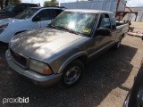 1998 GMC SONOMA PICKUP (SHOWING APPX 104,972 MILES) (VIN # 1GTCS1942W8545596) (TITLE ON HAND AND WIL