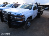 2017 CHEVROLET 3500 HD PICKUP W/ FLAT BED (SHOWING APPX 244,698 MILES) (VIN # 1GB3CYCG4HZ186231)