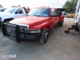 2000 DODGE RAM 3500 EXTENDED CAB DUALLY (SHOWING APPX 212,688 MILES) (VIN # 1B7MC3367YJ185812) (TITL