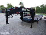 2016 20' FLAT 5' BIG TEX GOOSENECK DOVE 102