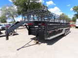 24' GOOSENECK CATTLE TRAILER (REGISTRATION PAPER ON HAND AND WILL BE MAILED CERTIFIED WITHIN 14 DAYS