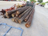 12 - 20' WOODEN POSTS