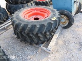 2 - 12.4 X 24 TRIES AND WHEELS