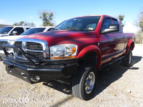 2006 DODGE RAM 2500 PICKUP 4X4 CUMMINS DIESEL (SHOWING APPX 194,265 MILES, UP TO BUYER TO DO THEIR D