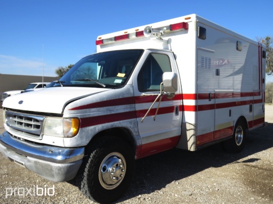 1999 FORD E350 EMS 7.3 POWERSTROKE (SHOWING APPX 230,014 MILES,UP TO BUYER TO DO THEIR DUE DILLIGENC
