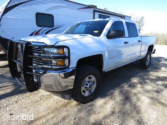 2015 CHEVROLET 2500HD DURAMAX 4X4 (SHOWING APPX 199,998 MILES,UP TO BUYER TO DO THEIR DUE DILLIGENCE