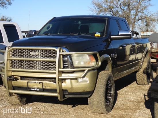 2012 DODGE 3500 PICKUP DIESEL (SHOWING APPX 343,448 MILES,UP TO BUYER TO DO THEIR DUE DILLIGENCE TO