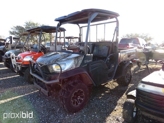 KUBOTA RTV 1120D (SHOWING APPX 820 HOURS,UP TO BUYER TO DO THEIR DUE DILLIGENCE TO CONFIRM MILEAGE,