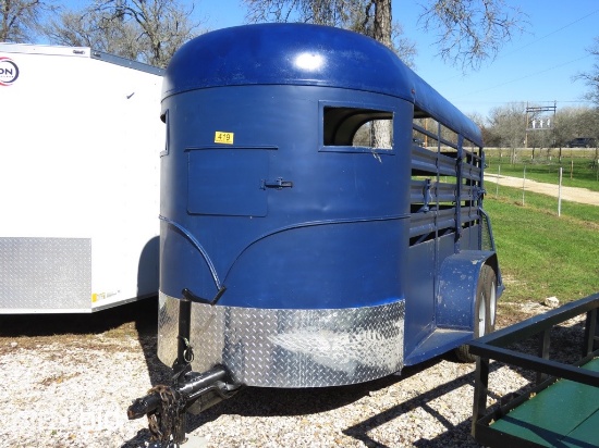 2008 14' CATTLE TRAILER (REGISTRATION RECEIPT ON HAND AND WILL BE MAILED CERTIFIED WITHIN 14 DAYS AF