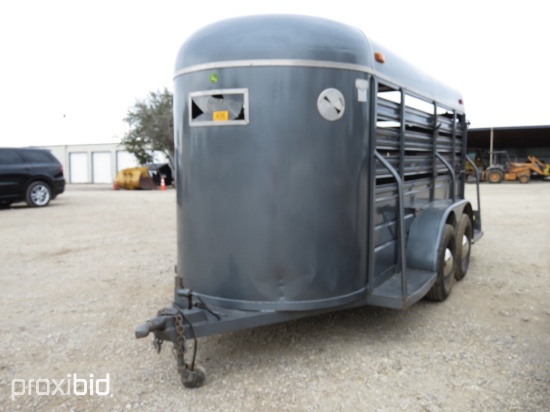 14' WW CATTLE TRAILER (VIN # 087957) (REGISTRATION RECEIPT ON HAND AND WILL BE MAILED CERTIFIED WITH