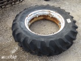 13.6 X 28 TIRE AND RIM