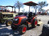 KUBOTA B2301 HSD-1 TRACTOR 4WD DIESEL W/ LAND PRIDE RCR1248 SHREDDER 3PT (SHOWING APPX 7 HOURS, UP T