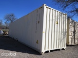 40' STORAGE CONTAINER (MAJOR DENT ON THE BACK RIGHT SIDE)