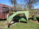 6' X 20' GOOSENECK CATTLE TRAILER W/ REMOVABLE TOP AND RUBBER FLOOR (VIN # 14249) (LAW ENFORCEMENT I