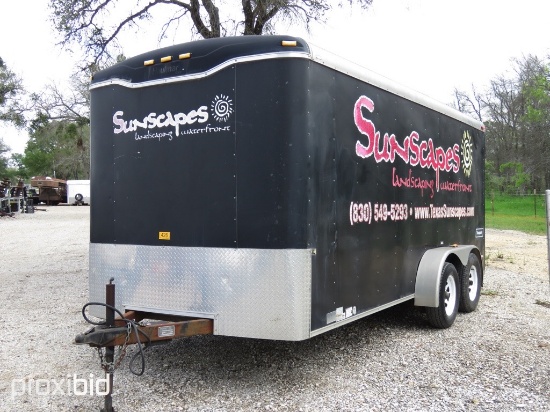 2007 HAULMARK 16' CARGO TRAILER (VIN # 16HPB16207K011951) (TITLE ON HAND AND WILL BE MAILED CERTIFIE