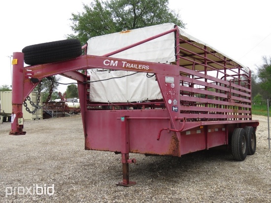 2003 CM 16' GOOSENECK CATTLE TRAILER (VIN # 49TSG162031061144) (TITLE ON HAND AND WILL BE MAILED CER