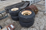 4 - 11L X 16 TIRES AND WHEELS