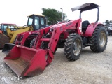 MAHINDRA 7520 TRACTOR W/ MAHINDRA 275 LOADER (SERIAL # KNG918) (SHOWING APPX 991 HOURS, UP TO BUYER