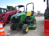 JD 1023E LAWN TRACTOR (SERIAL # 1LV1023EABE113216) (SHOWING APPX 566 HOURS, UP TO BUYER TO DO THEIR