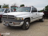 1998 DODGE 3500 PICKUP, DIESEL (VIN # 1B7MC33D5WJ122736) (SHOWING APPX 268,058 MILES, UP TO BUYER TO