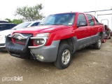 2002 CHEVROLET AVALANCHE Z71 (VIN # 3GNEK13T92G213224) (SHOWING APPX 279,806 MILES,UP TO BUYER TO DO