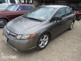 2007 HONDA CIVIC CAR (SALVAGE TITLE) (VIN # 2HGFA16567H300441) (SHOWING APPX 221,534 MILES, UP TO BU