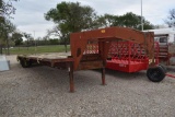 1996 32' W/ 5' DOVE GOOSENECK TANDEM DUAL TRAILER (VIN # 44CFS4026TT011125) (TITLE ON HAND AND WILL