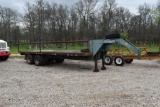 1984 22' GOOSENECK TANDEM DUAL TRAILER (VIN # 83070) (PLATE # FCPJ55) (REGISTRATION RECEIPT ON HAND