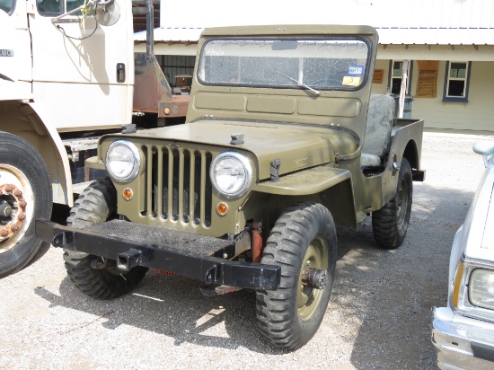 1950 WILLY'S JEEP (VIN # 3J37616) (SHOWING APPX 738 MILES, UP TO BUYER TO DO THEIR DUE DILIGENCE TO