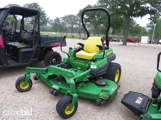 JD Z850A 31HP 72" DECK ZERO TURN MOWER (SERIAL # TC850AV014158) (SHOWING APPX 1,141 HOURS, UP TO BUY