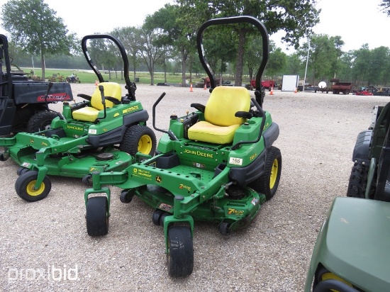 JD Z810A 22HP 48" DECK ZERO TURN MOWER (SERIAL # TC810AF011166) (SHOWING APPX 588 HOURS, UP TO BUYER