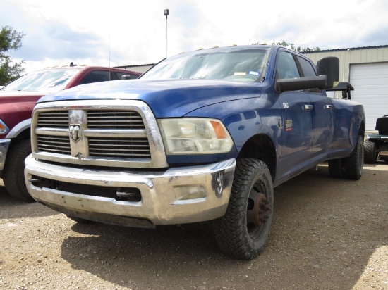 2010 DODGE RAM 3500 CUMMINS (VIN # 3D73Y4CL6AG166867) (SHOWING APPX 408,263 MILES, UP TO BUYER TO DO