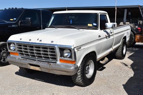 1978 FORD F250 CUSTOM PICKUP (VIN # P255KAG3951) (SHOWING APPX 86,706 MILES, UP TO BUYER TO DO THEIR