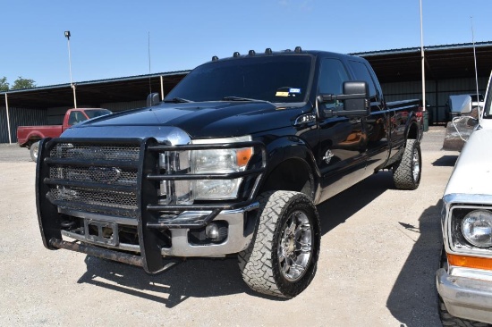 2013 FORD F350 POWERSTROKE 4 X 4 PICKUP (VIN # 1FT8W3BT5DEA38312) (SHOWING APPX 382,502 MILES, UP TO
