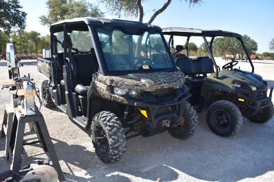 2018 CAN-AM DEFENDER HD-8 (VIN # 3DBUCAN49KK000507) (SHOWING APPX 370 HOURS, UP TO BUYER TO DO THEIR